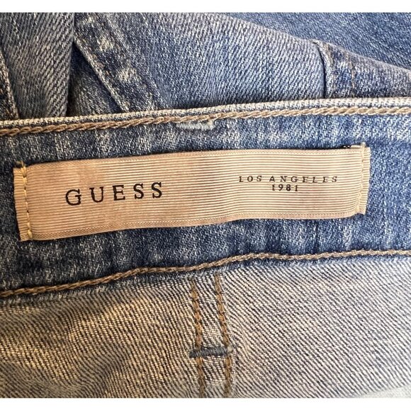 Guess Distressed Denim Jeans *Popped Stitches on Back Pocket* - Picture 11 of 13